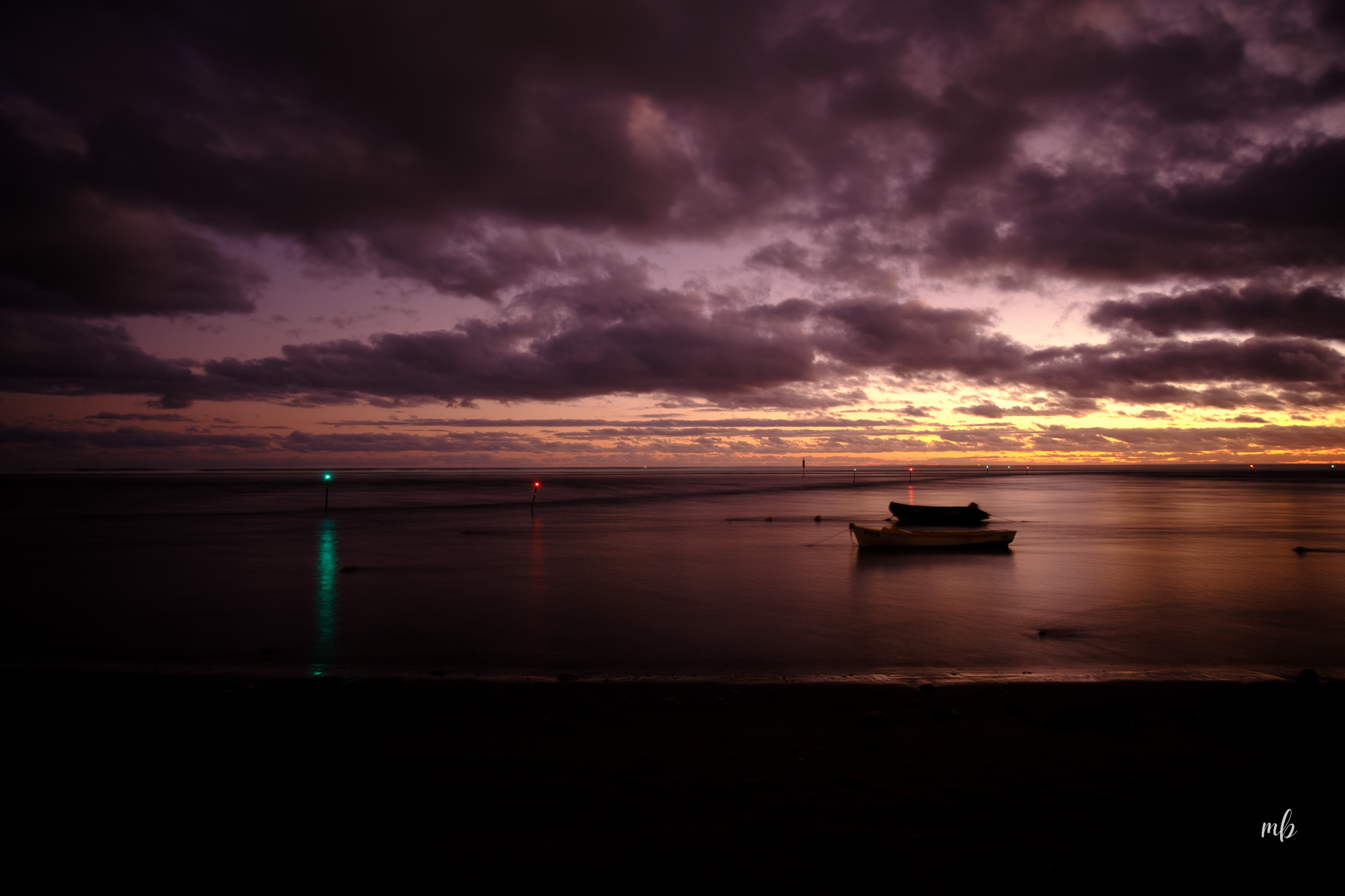 Crépuscule à L&rsquo;Étang-Salé